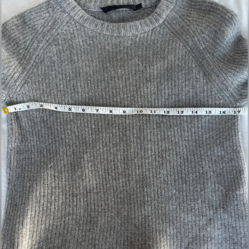 Jenni Kayne Womens Cashmere Fisherman Sweater Heather Grey Size Medium - Large